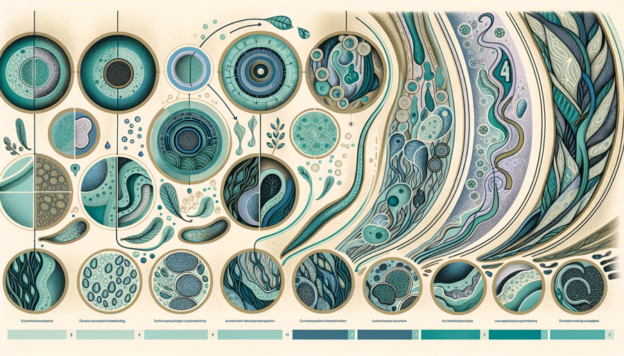 Az Endometriózis Stádiumai illusztráció